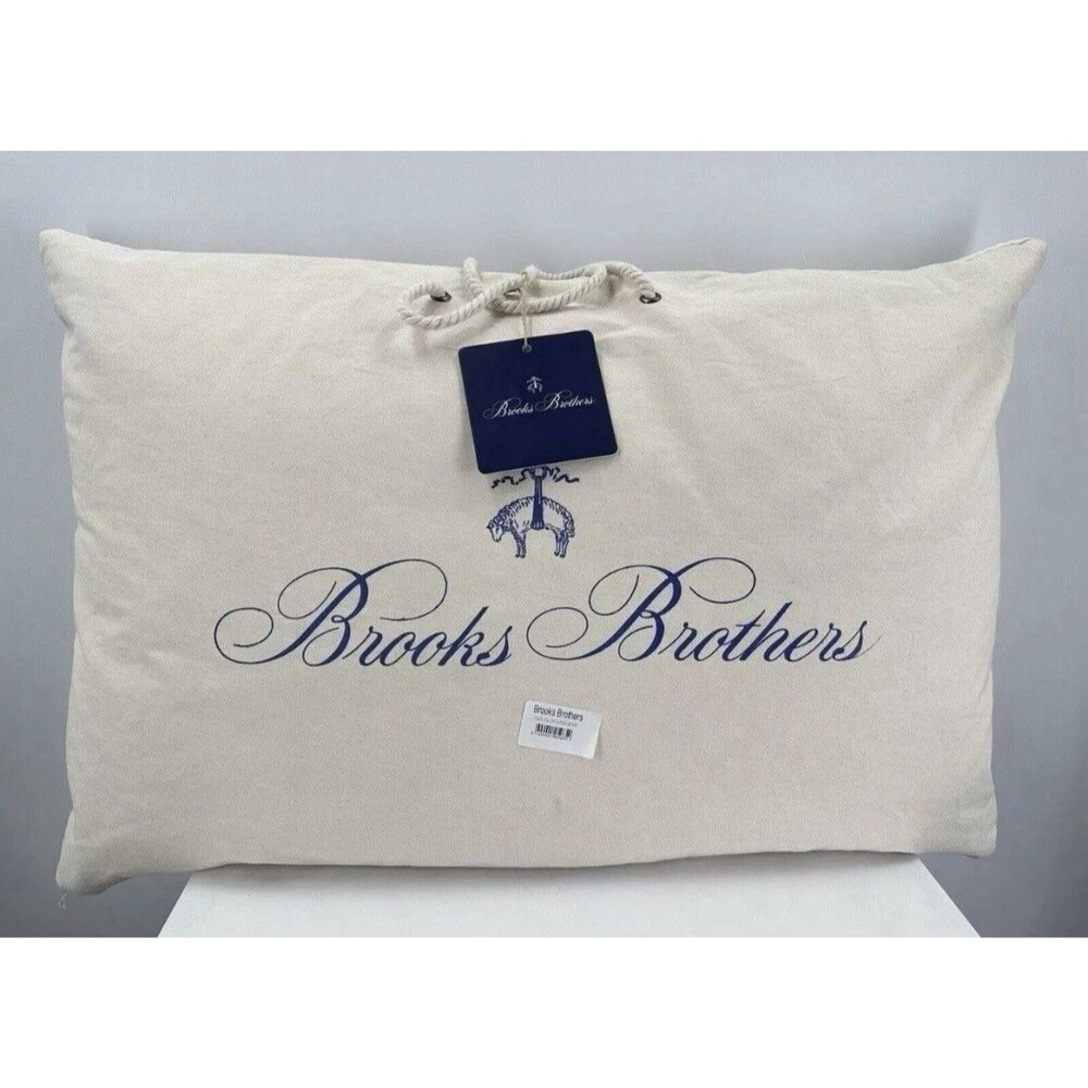 Brooks Brothers 100%Wool Pillow King Size 20”x36” NWT